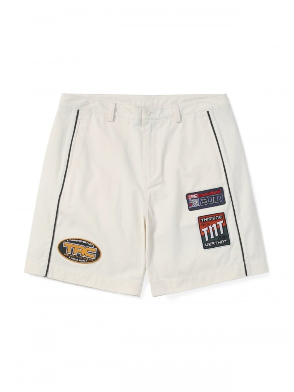 thisisneverthat TRC Racing Shorts Off White Size Large